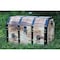 Vintiquewise Large Wooden Decorative Lion Rings Pirate Trunk with Lockable Latch and Lock QI003319L - alternate 2